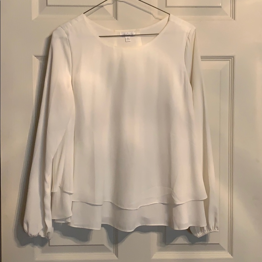 Cream colored Flowy blouse